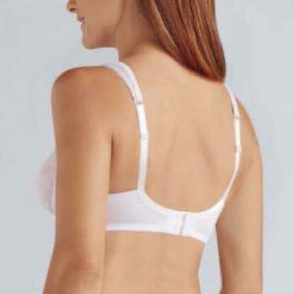 Amoena Helena 44025 Soft Cup Mastectomy Wireless Bra Size 40DD White Nude - Picture 7 of 9